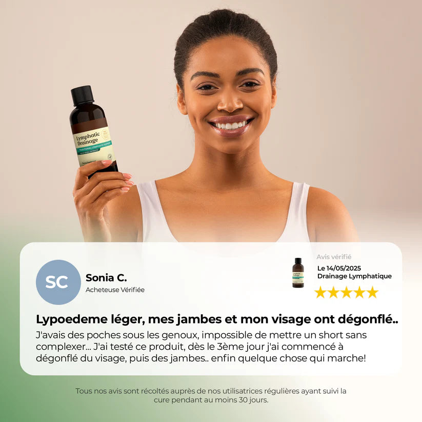 Drainage Lymphatique Liquide – Visage Affiné, Jambes Légères, Ventre Plat