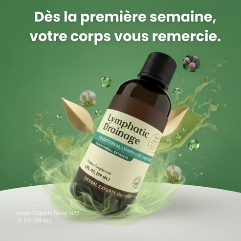 Drainage Lymphatique Liquide – Visage Affiné, Jambes Légères, Ventre Plat