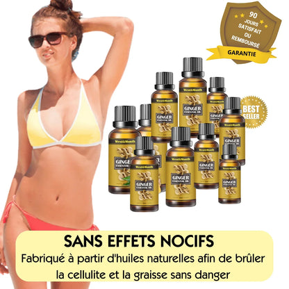 Huile Essentielle Minceur™ - Bosstez votre massage - Adieu Ventre Gonflé et Lourdeur
